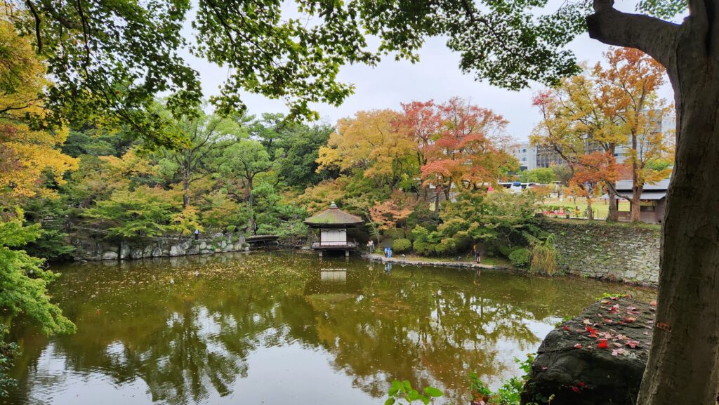 和歌山城　紅葉